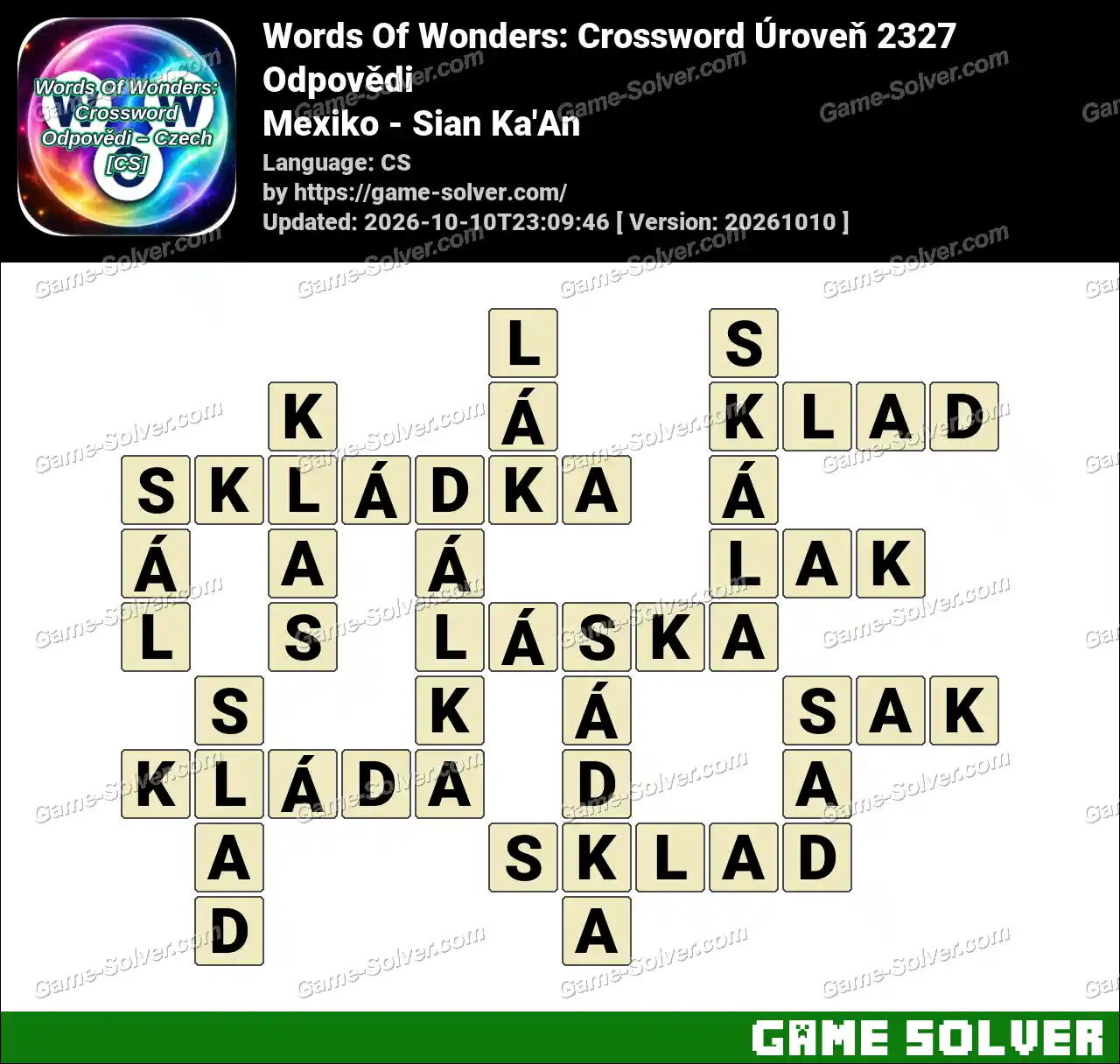 Words Of Wonders: Crossword Úroveň 2327 Odpovědi – Mexiko – Sian Ka’An